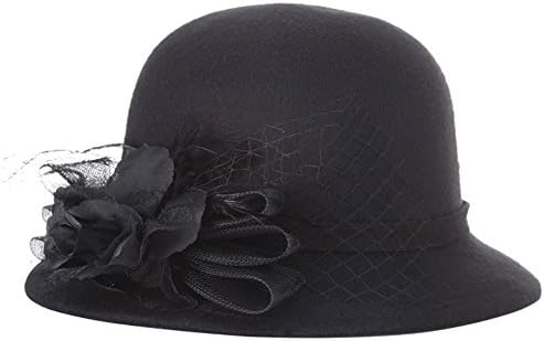 Women Flower Winter Wool Cap Beret Beanie Cloche Bucket Hat?