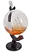 The Wine Savant Extra Large Etched World Globe Decanter with Antique Ship 2500ml/2L (Extra Large Ship Decanter)