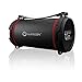 WOOZIK Rockit Play Bluetooth Speaker, Wireless Loud Boombox Indoor Outdoor with FM Radio, USB, AUX, and Micro SD Card Support and Carrying Strap (Black)