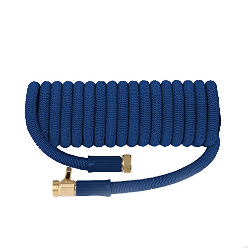 Expandable Garden Hose 75 Ft. Long | Heavy Duty Water Hose | Retractable Hose for Gardening Car Wash RV Motorhome Camper Accessories Flexible Kink Free Marine Hose | Portable Water Hose
