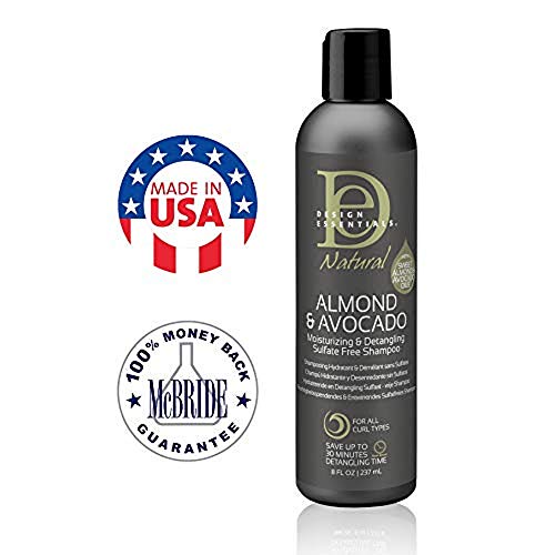 Design Essentials Natural Super Moisturizing & Detangling Sulfate- Free Shampoo- Almond & Avocado Collection, 8 Fl Oz - Thumbnail 6