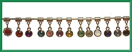 Custom birthstone charm. This charm will fit a pandora style bracelet, or can be added to a neck chain or key chain.