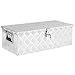 Best Choice Products 30in Aluminum Camper Tool Box w/ Lock and 2 Keys - Silver