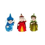Disney Fairies Merryweather, Fauna, Flora - Aurora Sleeping Beauty Fairy - Set of 3 Mini Plush (10
