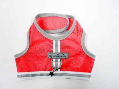 My Canine Kids Athletic Mesh Harness - Red Small