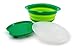 Squish Collapsible Microwave Steamer, Green