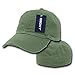 DECKY Vintage Fitted Polo Cap, Military Green, X-Large