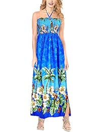 Vestido de tubo para fiesta de noche, maxi falda, playa, halter, boho, vestido de domingo, traje de baño sin espalda