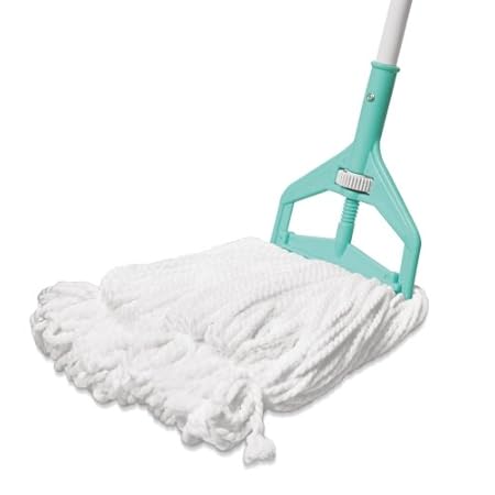 Spotzero Floor Cleaning Roll N Fit Looped Mop (Aqua Green)