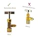ZoarC R134a Can Tap Valve - Screw-on Brass Refrigerant Dispenser with Tank Adapter & 3pcs O-Ring Seal for 1/4 and 1/2-Inch AC Manifold Charging Hose
