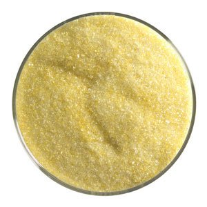 5 Oz Canary Yellow Transparent Fine Frit - 90 Coe