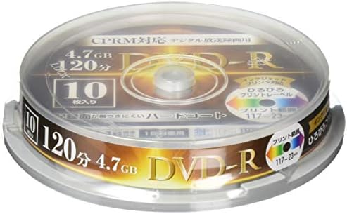 山善 Dvd R 1回録画用 デジタル放送録画 1 16倍速 10枚入り Cprm対応 4 7gb ケース入り Dvdr16xcpr10sp