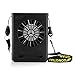 Powshop Portable Necklace Multi-functional Rechargeable Mini Fan 3 Speeds Personal Cooling Fan with 18650 Li-ion Battery & USB Charging & String for Outdoors/Travel/Office (Black)