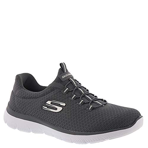 Skechers Summits Womens Slip On Bungee Sneakers Charcoal 6