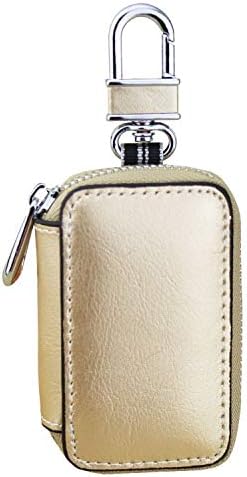 Amazon Co Jp キーケース 新メンズ レディース革の車のキーホルダー財布ファッションキーオーガナイザーハウスキーパー車のキーケースポーチ Color Gold ホーム キッチン