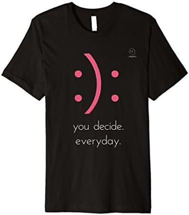 Mens smile - you decide T-shirt I Day power I Gift XL Black