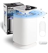 Upenjok Fly Trap Indoor - Killer for Mosquito, Gnat, Fruit Flies, Moth - Non-Zapper Traps for Hom...