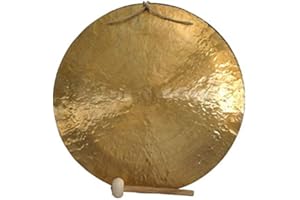 The Gong Shop 40” Wind Gong - Includes Padded Gong Mallet & Hanging String/Authentic Chinese Wind Gong/Beautiful Wash/Calming Sound/Hand Selected For Quality/Great for Sound Healing, Home, or Office