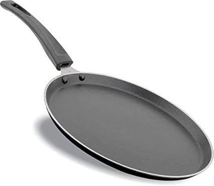 EOAN International Non-Stick Cookware Set of 1(dosa tawa-Black) 23 cm Induction Base