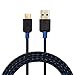 Cable Matters Braided USB C Cable with 3A Fast Charging in Black 6.6 Feet for Samsung Galaxy S20, S20+, S20 Ultra, Note 10, Note 10+, LG G8, V50, Google Pixel 4, and More
