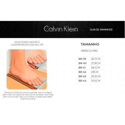 Calvin Klein Tênis Masculino Palito Basic Casual