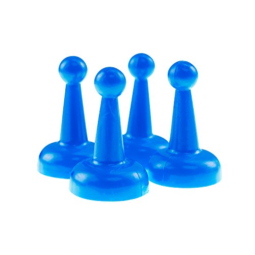 Assorted 1" Inch Multi-Color Pawns Pieces for Board Games, Component, Tabletop Markers,Arts & Crafts (24 Pack) by Super Z Outlet