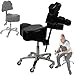 InkBed New Pantented Package Client Tattoo Massage Bed & Artist Ergonomic InkStool Back Support Chair Studio Equipment