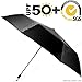 ABCCANOPY Travel Umbrella,UVF 55+,Blocking UV-A 99.98%,Blocking UV-B 99.97%(black)