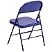 Flash Furniture 4 Pack HERCULES COLORBURST Series Cobalt Blue Triple Braced & Double Hinged Metal Folding Chair