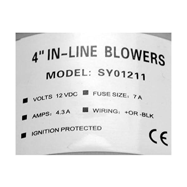 In-Line-Blower-Boat-Bilge-SY01211-12V-4-Inch-Grey-Plastic In-Line-Blower-Boat-Bilge-SY01211-12V-4-Inch-Grey-Plastic