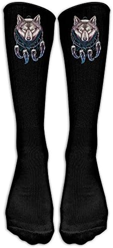 Cool Wolf Dream Catcher Men & Women Athletic Sock Long Stockings Fit To SIZE 6-10