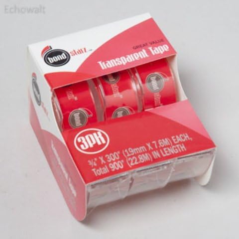 Crystal Clear Tape - 3 Pack Case Pack 72 - Echowalt update