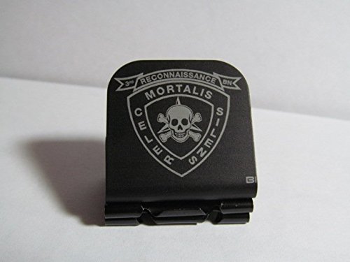 3rd Marine Recon Patch Laser Etched Hat Clip Black