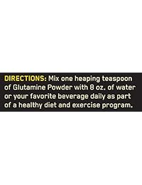 Optimum Nutrition L-Glutamina Polvo de recuperación muscular, 10.5 onzas, 17663, Polvo, 300g, 1