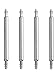 Mudder 2 Pairs Stainless Steel Spring Bar Pin Watch Pins with Cleaning Cloth for Watch Band (1.8 x 20 mm)