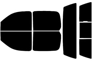 Rvinyl Window Tint Kit Compatible with Chevrolet Silverado 2007-2013 (4 Door) - Complete Precut Kit - 5%