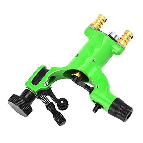 Tattoo Machine, Bolayu Professional Body Art Rotary Motor Gun Linner Shader Equipment (Green / 2 Gen) - Thumbnail 2