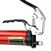 AcPulse Red Heavy Duty Deluxe Pistol Grease Gun with 18inch Flex Hose 6000 PSI-Lubricate Tractors RVs Cars Suspension Tie Rods Chassis and Drive Shafts