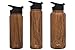 Simple Modern 32oz Water Bottle, Insulated Reusable Wide Mouth Stainless Steel Metal Flask 1 Liter Thermos with Flip Lid, Pattern: Wood Grain