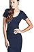 LaClef Women's Short Sleeve V-Neck Fitted Cotton Bodycon T-Shirt Dress