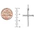 Ritastephens Sterling Silver Small Italian Cross Charm Pendant Necklace 18x30 Mm (16)