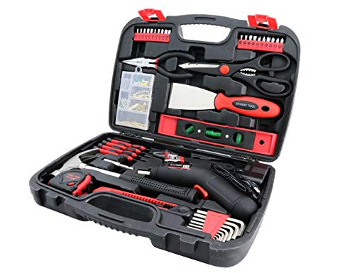 Werkzeugkoffer Set mit Werkzeug für Damen inklusive Akkuschrauber SAAVWAY P7994 Handwerkzeug Aufbewahrungskoffer… – Bild 3