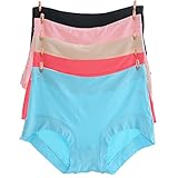 MyGxR Women's Briefs Plus Size 12 /26W 28W Bamboo MicroFiber Soft Breathable Super Stretchy To 44inch Mid Rise Underwear Panties