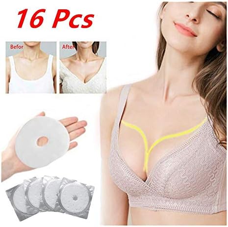 Breast Enlargement Enhancer Patch Collagen Breast Lift Firm Mask, Anti-Sagging Upright Breast Lifter Breast Enhancer Patch,Breast Enhancer Firming Pad Extension Collagen Patch Bust Treatment (16 Pcs)