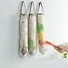 AUCH 3Pcs Hanging Kitchen Reusable Storage Mesh Organizer Holder for Trash Bag, Grocery Bag, Potatoes, Garlic, Vegetable, Fruit and Garbage Bag