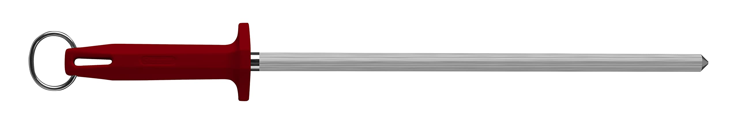 Starrett Sharpening Steel Knurled finish 12-inch (300mm), Red