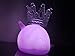 Smoko Nari Narwhal Lamp | Ambient Night Light with Soft Glow | Auto Shutoff Timer (Purple)