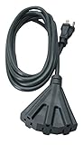Woods 2451 Cci Agri-Pro Sjtow Extension Cord with 3-Outlet Power Block Connector, 3 14 Awg Bare Conductor, 25 Ft L, Feet, Black
