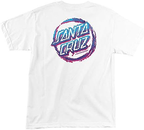 Santa Cruz Skateboards Throwdown Dot Men's Short Sleeve T-Shirt - White - XXL