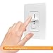 ENERLITES Decorator Slide Dimmer Switch, LED Indicator Light, On/Off Rocker, Single-Pole or 3-Way, ONLY for Incandescent and Halogen, 120V 700W 60Hz, UL Listed, 50321-W, White, 2 Pack